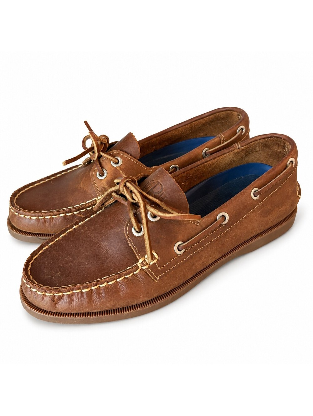 G.H. Bass Women’s 7.5 Brown Leather Boat Shoes Coastal Preppy Deck Loafers